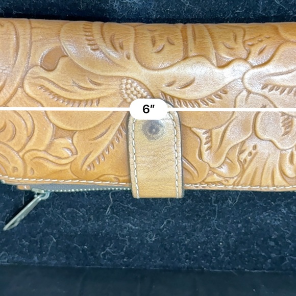 Patricia Nash Tan Embossed Wallet - Picture 14 of 16